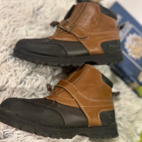 Polo by Ralph Lauren Kids Brown and Black Boots